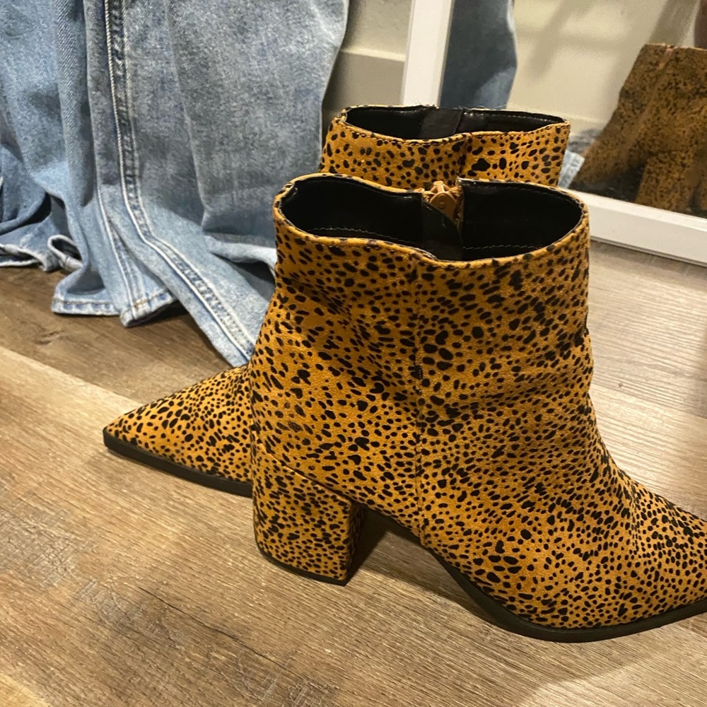 Cheetah ankle boots